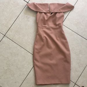 Bardot Pastel Pink Dress